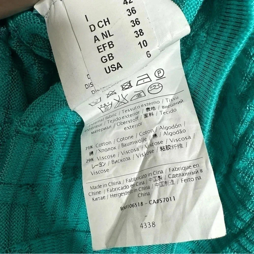 M Missoni Textured V-Neck Knit Sweater Size 6 - Picture 11 of 11